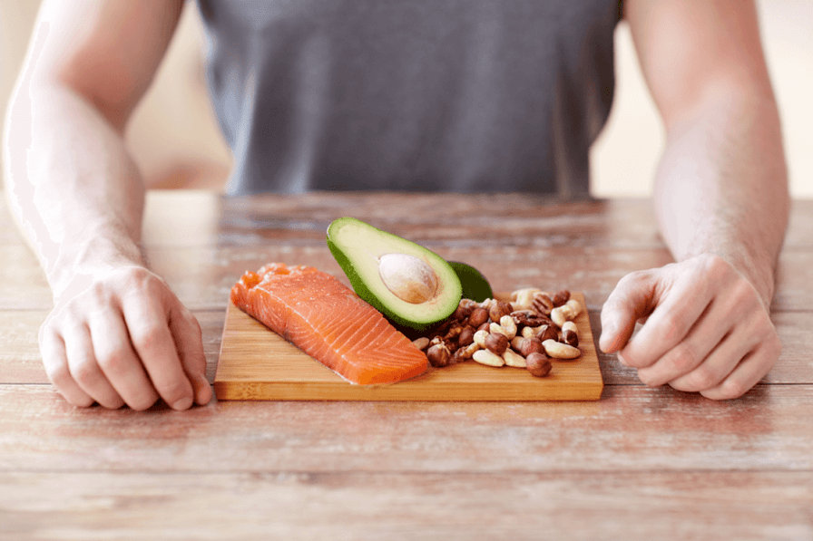 fish, avocado and nuts to boost